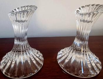 portacandele nuovi in cristallo 