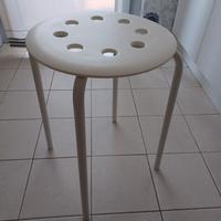 Sgabello bianco