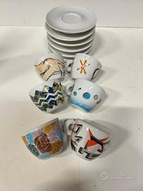 Tazzine caffè Illy Collection 1992 Arti e Mestieri