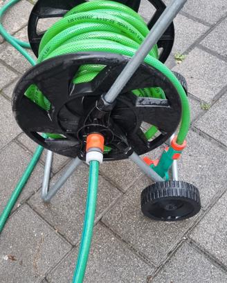 carrello avvolgitubo da giardino 20mt +3,30