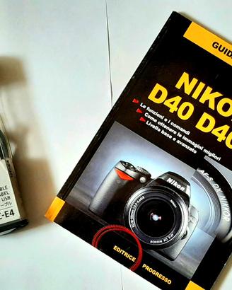 Manuale Guida Nikon D40 con cavo USB UC-E4 N