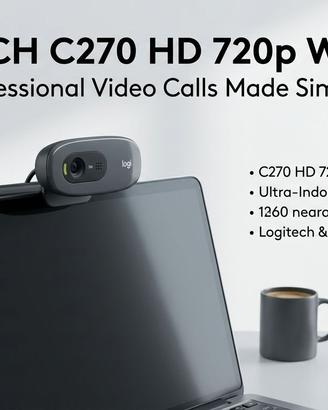 Webcam Logitech C270 HD 720p con Microfono Integra