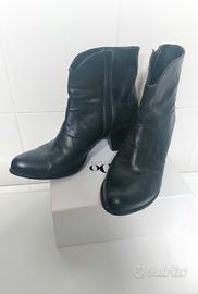 stivaletti pelle nera