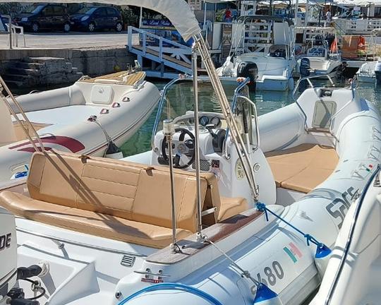 Gommone sacs s 680 con motore 150cv
