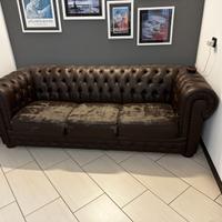 DIVANO LETTO CHESTERFIELD ECOPELLE