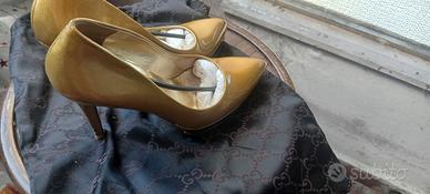 Scarpe Gucci Oro con plateau 37C