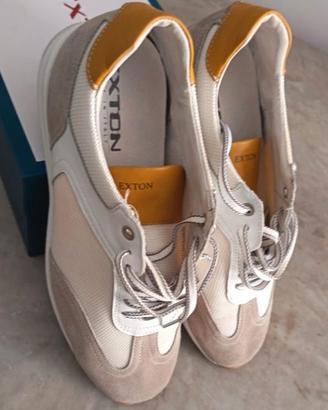 Sneakers Exton camoscio beige tg 44