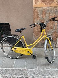 Bicicletta Gloria vintage gialla