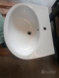 Lavabo Ceramica Globo 64x50 cm Bianco lucido