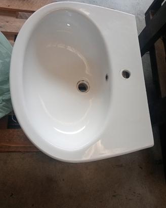 Lavabo Ceramica Globo 64x50 cm Bianco lucido