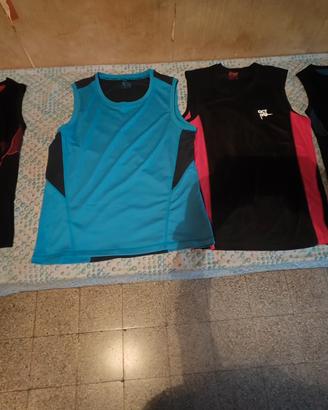 magliette sportive senza maniche 
