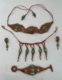 Parure Etnica Scarabeo Turchese, Vintage