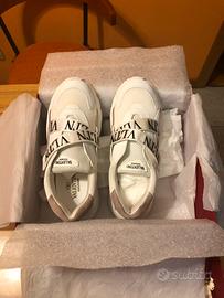 Valentino sneaker bianche e rosa taglia 38