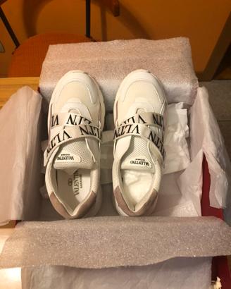Valentino sneaker bianche e rosa taglia 38