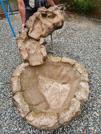 Cascata artificiale da giardino in vetroresina