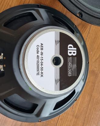 2 Woofer 15" da riparare