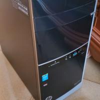 Computer HP Pavillon 500 con Monitor e tavolino po