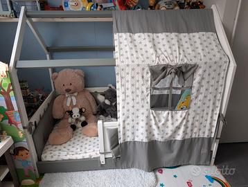 Letto Montessoriano Cuoricini Moovie Completo