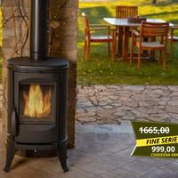 Stufa a Legna in Ghisa 7,5KW A Mod 'Eliptiko'