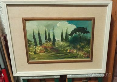 quadro con cornice bianca in legno