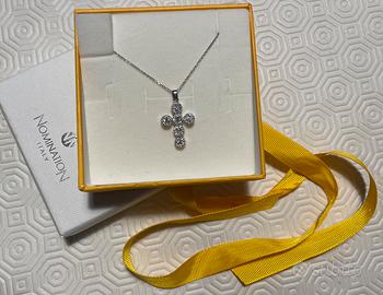 Collana argento  croce Nomination