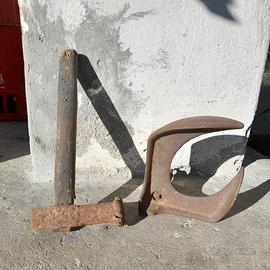 INCUDINE IN FERRO DA CALZOLAIO+MARTELLO