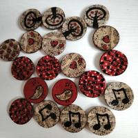 20 Bottoni in legno. 3cm