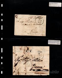 Lotto 58 lettere prefilateliche dal 1814 in poi
