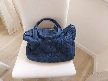 Borsone per accessori neonati blu