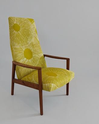 Poltrona Vintage con tessuto Marimekko ‘50