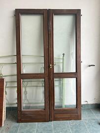 3 Balconi in legno massello con doppio vetro