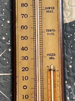 Raro Termometro Pubblicitario d'Epoca 1900.