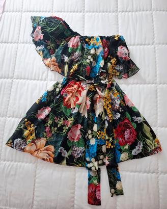 Abito floreale monospalla originale Kontatto 