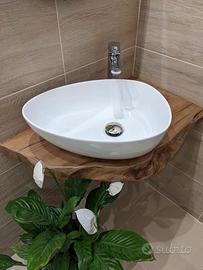 TOP BAGNO, TAVOLI, MENSOLE IN LEGNO MASSEL