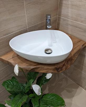 TOP BAGNO, TAVOLI, MENSOLE IN LEGNO MASSEL