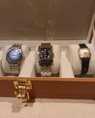 3 orologi meccanici 