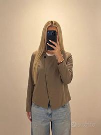 Brunello Cucinelli Donna 40 100% Seta Beige Giacca