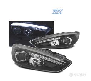 FARI FORD FOCUS MK3 15-18 LED TRU DRL NERI