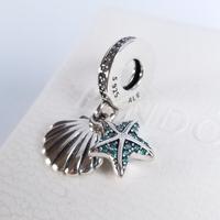 Pandora Charm stella marina tropicale e conchiglia