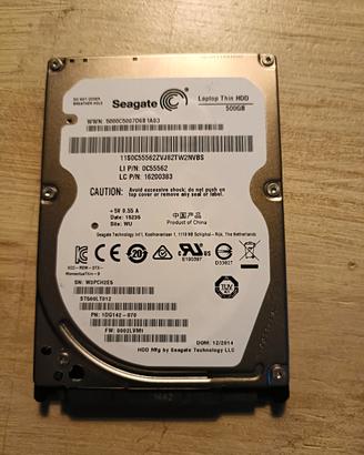 HD SATA NOTEBOOK SEAGATE 500GB