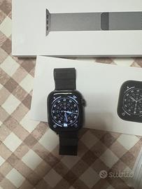 Apple Watch 11 titanio maglia milanese ardesia