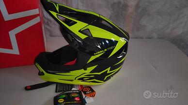 Casco Alpinestars Missile Black Yellow Fluo New, M