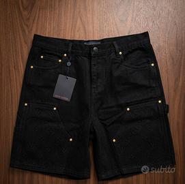 Pantaloncino monogram Louis Vuitton nero