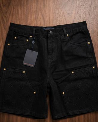 Pantaloncino monogram Louis Vuitton nero