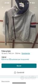 Felpa grigia bimbo