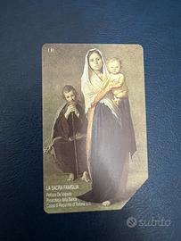 Scheda telefonica rara sacra famiglia