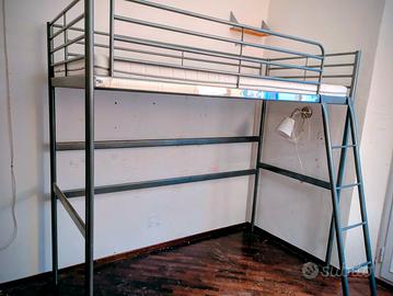 Letto singolo a soppalco Ikea modello Svarta