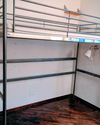 Letto singolo a soppalco Ikea modello Svarta