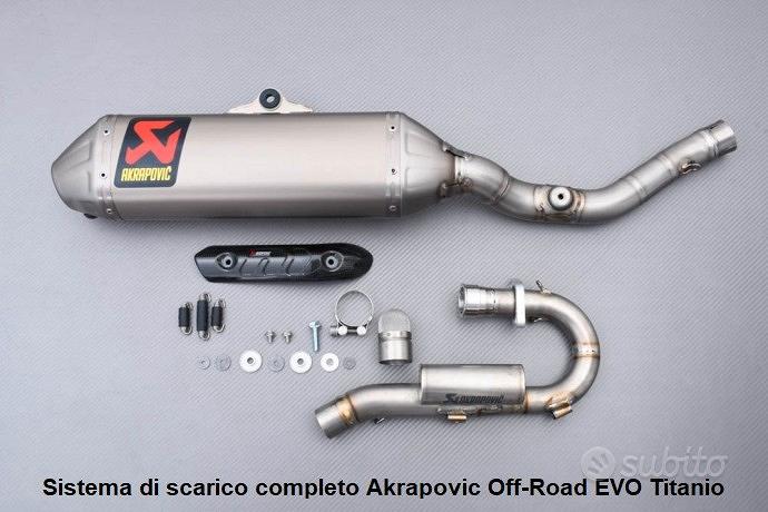 Scarico completo Akrapovic cross Evolution per HONDA CRF250R/X