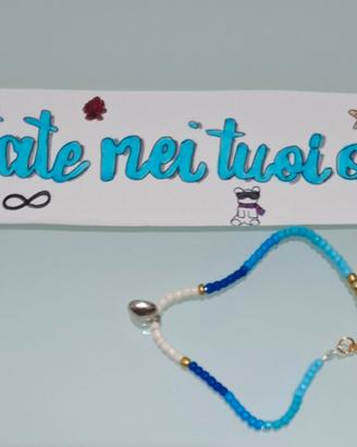 Realizzati a mano: braccialetti, anelli orecchini